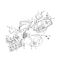 Kåpor bak - sadelfack - golv